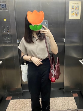 「アイテム（アナログ腕時計）」を使った、シシ🌼さん（レディース・153cm）の秋コーディネート