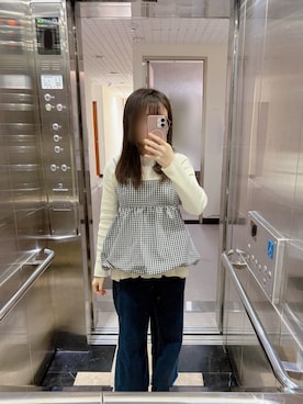 「FOREVER 21（フォーエバー トゥエンティーワン）のアイテム（パンツ）」を使った、シシ🌼さん（レディース・153cm）の冬コーディネート