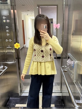 「FOREVER 21（フォーエバー トゥエンティーワン）のアイテム（パンツ）」を使った、シシ🌼さん（レディース・153cm）の冬コーディネート