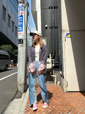 「アイテム（キャップ）」を使った、sichaaaanさん（レディース・162cm・20代）の春コーディネート