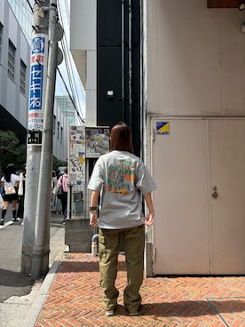 「バックロゴ」｜sichaaaanさん（レディース・162cm）の夏コーディネート