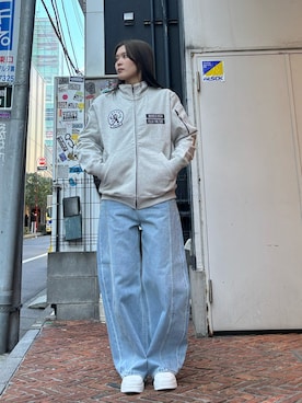 「AVIREX（アヴィレックス）のアイテム」を使った、sichaaaanさん（骨格ウェーブ・レディース・162cm）の冬コーディネート