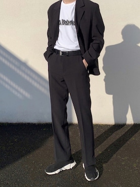 「Gosha Rubchinskiy（ゴーシャラブチンスキー）のアイテム（トップス）」を使った、kaitoさん（メンズ・176cm）の夏コーディネート