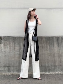 裕*様 ストライプ長袖ロングガ-ディガン PLEATS PLEATS 今週特別金 裕*様 ストライプ長袖ロングガ-ディガン PLEATS PLEATS 今週特別