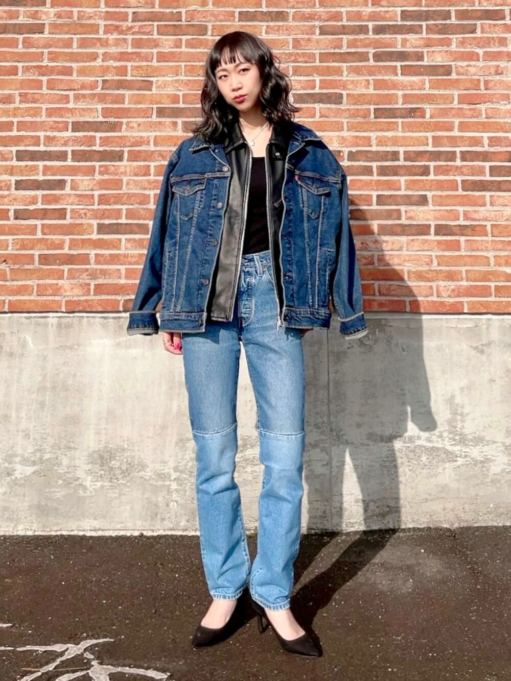 Levis ジャケット　パンツ　セットアップ よしだ(Right-on)｜Levi'sのデニムジャケットを使った