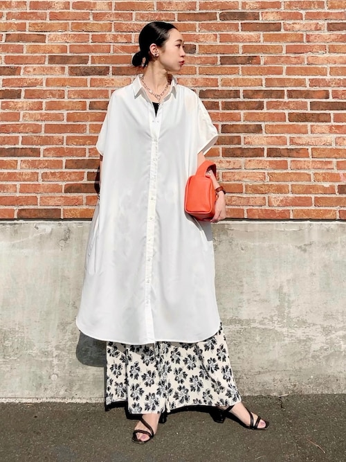 極美品✨現行オーラリー　洗えるシャツワンピース　ピンク　マキシ丈　近年モデルS 極美品✨現行オーラリー 洗えるシャツワンピース ピンク マキシ