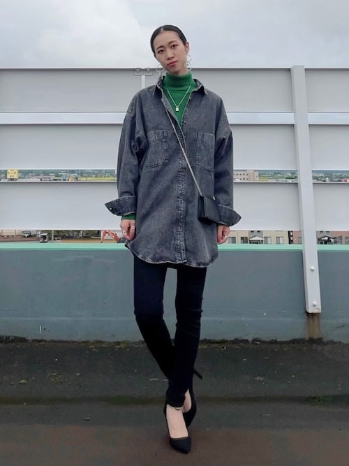 23SS◆デニーローズ・ジーンズ◆２枚フリル袖が可愛い！人気の黒ロゴ柄Ｔシャツ an/アン】ギンガムチェック柄/ オフショルダー/ ショルダー