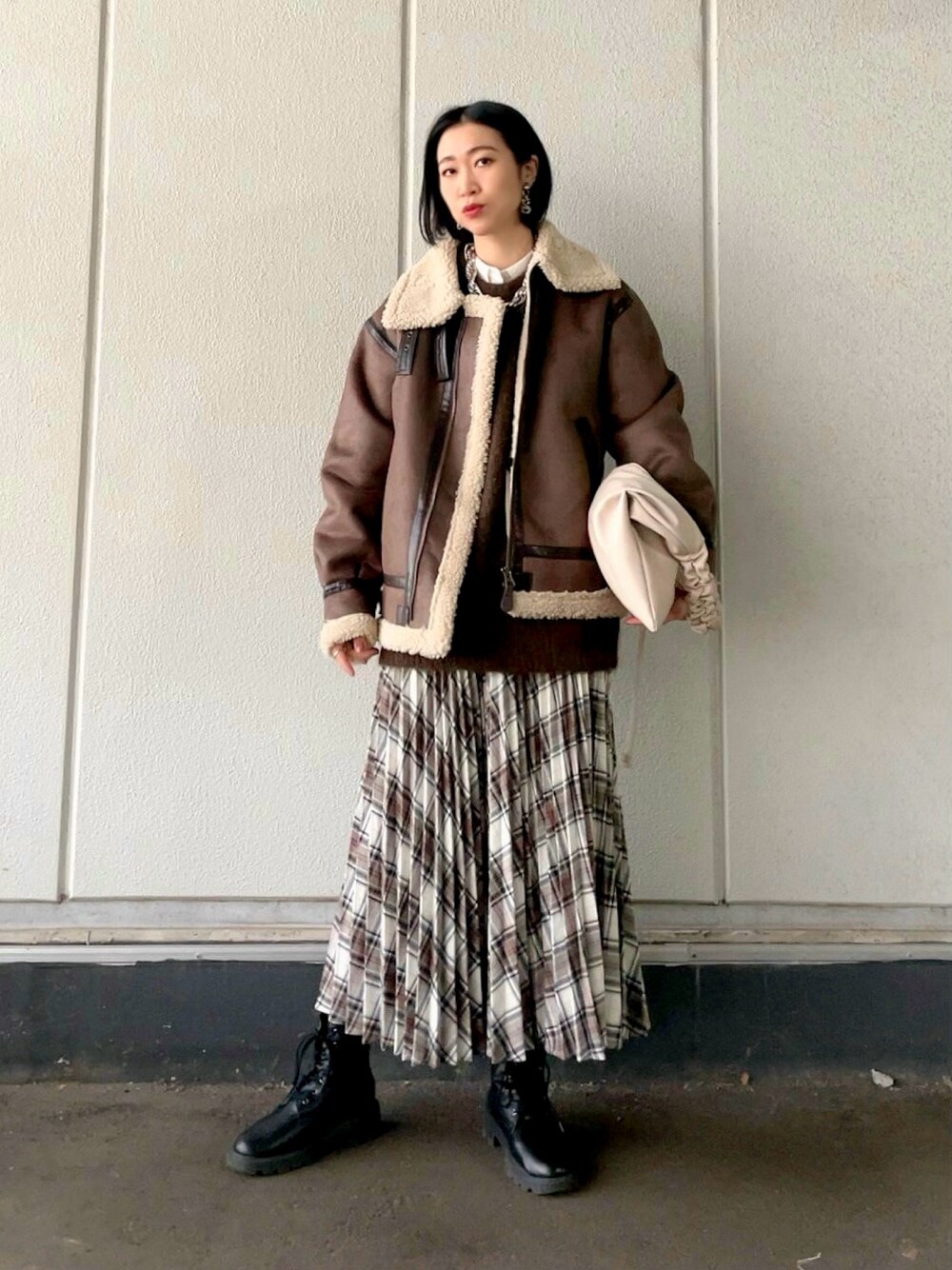 [美品]alpha ムートンジャケット　ALPHA B-3 Alpha Industries ALPHA アルファ ムートンジャケット B-3
