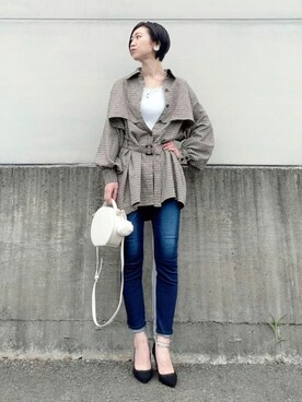 「サークルバッグ」｜よしださん（レディース・169cm）の秋コーディネート