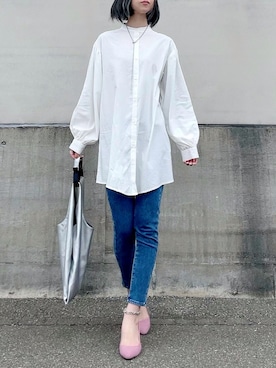 「RAG MACHINE（ラグマシーン）のアイテム」を使った、よしださん（レディース・169cm）の春コーディネート