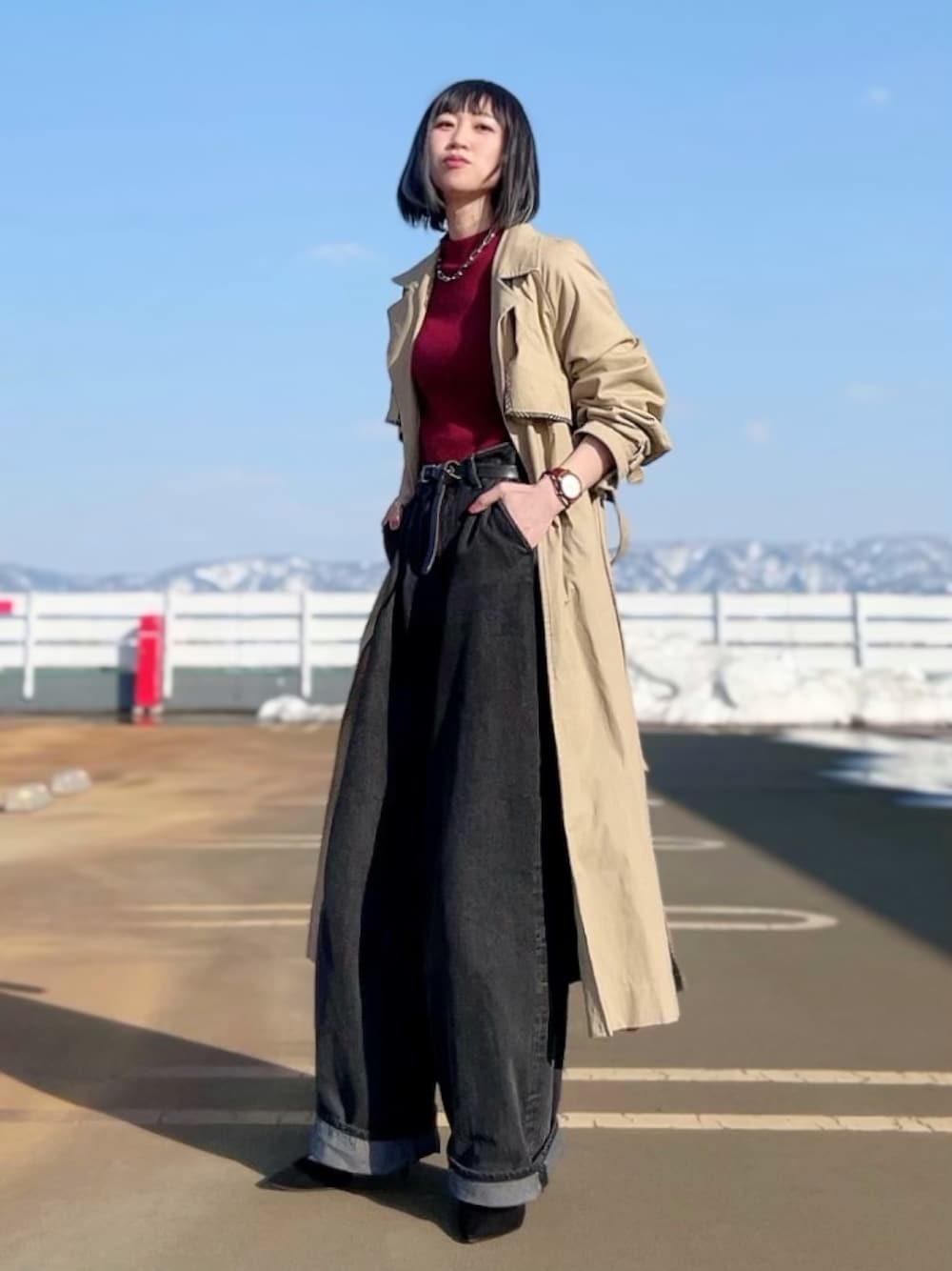 新品タグ付き⭐︎アメリヴィンテージ⭐︎トレンチコート⭐︎リバーシブル春コート 1669282991.jpg