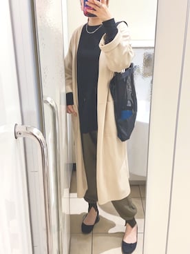 「prose verse（プロズヴェール）のアイテム（その他アウター）」を使った、KiNaKoさん（レディース・162cm）の秋コーディネート