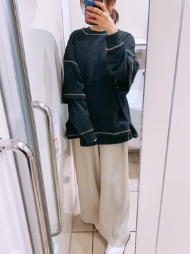 「CAMP7」｜「アイテム（ジャケット/アウター）」を使った、KiNaKoさん（レディース・162cm）の冬コーディネート