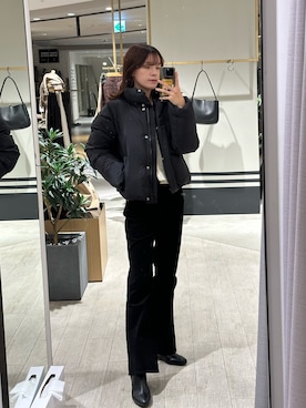 「おでかけコーデ」｜「アイテム（その他アウター）」を使った、okomeさん（レディース・164cm）の冬コーディネート