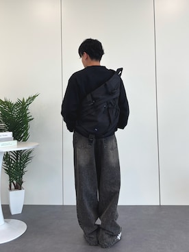 「アイテム（ボディバッグ/ウエストポーチ）」を使った、やまさん（メンズ・163cm）の夏コーディネート