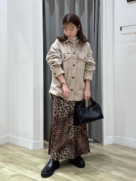 「アイテム（リング）」を使った、arisaさん（レディース・156cm）の秋コーディネート