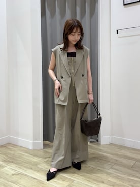 「アイテム（その他アウター）」を使った、arisaさん（骨格ウェーブ・レディース・156cm）の秋コーディネート