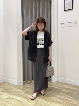 「アイテム（テーラードジャケット）」を使った、arisaさん（レディース・156cm）の秋コーディネート