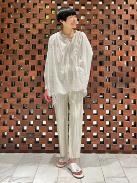「158cmコーデ」｜「アイテム（パンツ）」を使った、HOUSE OF LOTUS　staffさん（レディース・158cm）の冬コーディネート