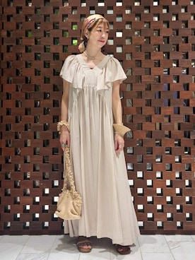 「HOUSE OF LOTUS」｜HOUSE OF LOTUS　staffさん（レディース・164cm）の夏コーディネート