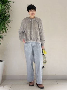 「158cmコーデ」｜「アイテム（パンツ）」を使った、HOUSE OF LOTUS　staffさん（レディース・158cm）の冬コーディネート