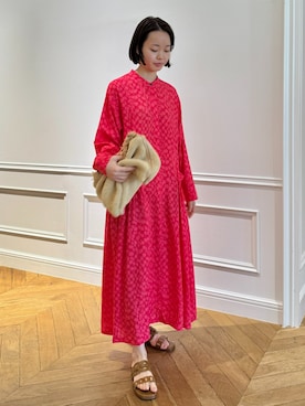 「HOUSE OF LOTUS」｜「アイテム（ワンピース/ドレス）」を使った、HOUSE OF LOTUS　staffさん（レディース・159cm）の冬コーディネート