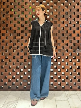 「HOUSE OF LOTUS」｜HOUSE OF LOTUS　staffさん（レディース・164cm）の夏コーディネート