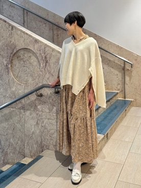 「HOUSE OF LOTUS」｜「アイテム（ワンピース/ドレス）」を使った、HOUSE OF LOTUS　staffさん（レディース・158cm）の冬コーディネート