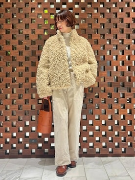 「HOUSE OF LOTUS」｜「アイテム（ブルゾン）」を使った、HOUSE OF LOTUS　staffさん（レディース・164cm）の冬コーディネート