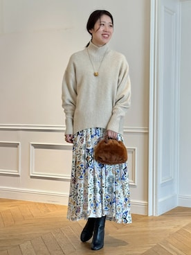 「162cm」｜「アイテム（ワンピース/ドレス）」を使った、HOUSE OF LOTUS　staffさん（レディース・162cm）の秋コーディネート