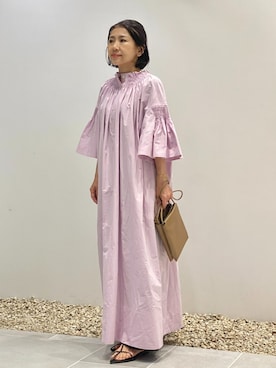 「HOUSE OF LOTUS」｜「アイテム（ワンピース/ドレス）」を使った、HOUSE OF LOTUS　staffさん（レディース・149cm）の春コーディネート