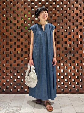 「158cm」｜「アイテム（ワンピース/ドレス）」を使った、HOUSE OF LOTUS　staffさん（レディース・158cm）の夏コーディネート
