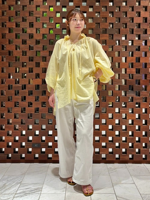 HOUSE OF LOTUS フレンチリネンギャザーブラウス