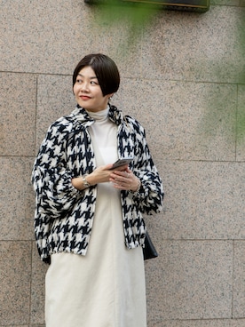 「ショートブルゾン」｜HOUSE OF LOTUS　staffさん（レディース・160cm）の秋コーディネート