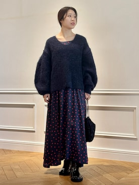 「162cm」｜「アイテム（ワンピース/ドレス）」を使った、HOUSE OF LOTUS　staffさん（レディース・162cm）の秋コーディネート