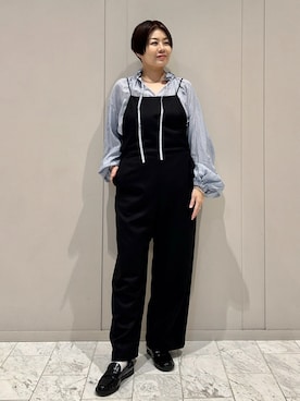 「160cm」｜「アイテム（サロペット/オーバーオール）」を使った、HOUSE OF LOTUS　staffさん（レディース・160cm）の秋コーディネート