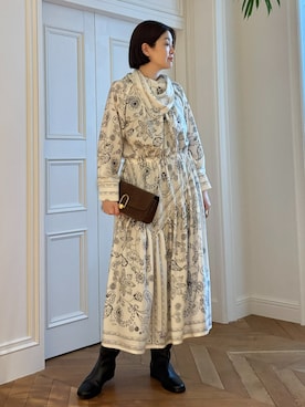 「アイテム（ワンピース）」を使った、HOUSE OF LOTUS　staffさん（レディース・170cm）の夏コーディネート