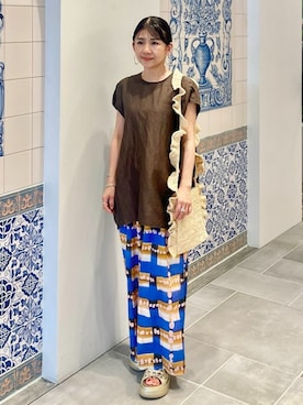 「HOUSE OF LOTUS」｜HOUSE OF LOTUS　staffさん（レディース・149cm）の夏コーディネート