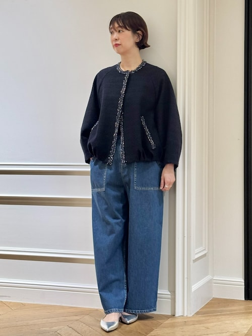 最終価格　ハウスオブロータス　ノーカラー ボリュームジャケット　ジャケット マルチブレードノーカラージャケット（ノーカラージャケット