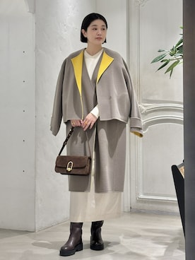 「アイテム（スカート）」を使った、HOUSE OF LOTUS　staffさん（レディース・170cm）の冬コーディネート