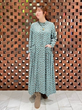 「HOUSE OF LOTUS」｜「アイテム（ワンピース/ドレス）」を使った、HOUSE OF LOTUS　staffさん（レディース・159cm）の冬コーディネート