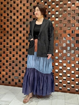 「アシンメトリー」｜HOUSE OF LOTUS　staffさん（レディース・160cm）の夏コーディネート