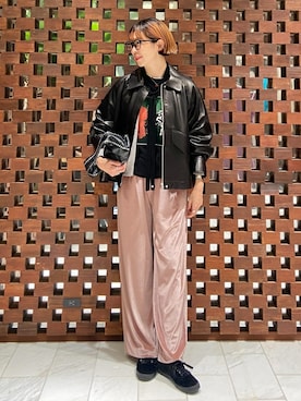 「アイテム（ブルゾン）」を使った、HOUSE OF LOTUS　staffさん（レディース・164cm）の秋コーディネート