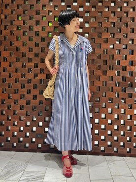 「158cm」｜「アイテム（ワンピース/ドレス）」を使った、HOUSE OF LOTUS　staffさん（レディース・158cm）の夏コーディネート