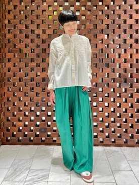 「158cmコーデ」｜「アイテム（パンツ）」を使った、HOUSE OF LOTUS　staffさん（レディース・158cm）の春コーディネート