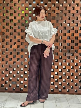 「HOUSE OF LOTUS」｜HOUSE OF LOTUS　staffさん（レディース・160cm）の夏コーディネート