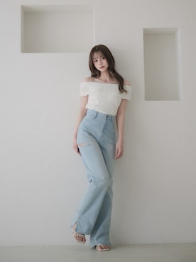 矢沢くるみさん（骨格ウェーブ・レディース・152cm）の夏コーディネート