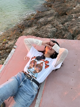 「COACH（コーチ）のアイテム」を使った、SHIERI さん（レディース・165cm）の春コーディネート