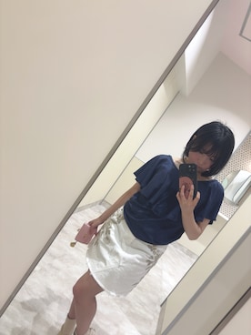 「アイテム（スカート）」を使った、Nanamiさん（レディース・145cm・10代）の夏コーディネート