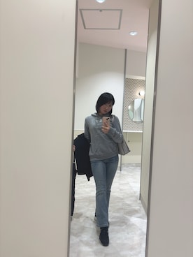 「アイテム（パーカー）」を使った、Nanamiさん（レディース・145cm・10代）の秋コーディネート